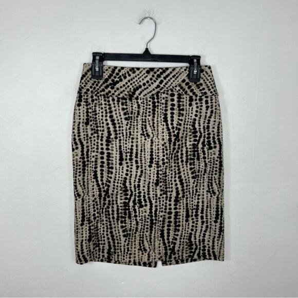 CLASSIQUES Entier Silk Blend Muted Polka Dot Print Skirt Size 2 - Picture 1 of 14